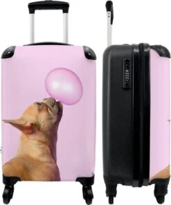 NoBoringSuitcases.com® Kinderkoffer - Hond - Dieren - Kauwgom - Roze - Kinderen - Trolley Kinderen - Past Binnen 55x40x20 Cm En 55x35x25 Cm - Reiskoffer Met Wielen - Koffertje 22 NoBoringSuitcases.com® Kinderkoffer - Hond - Dieren - Kauwgom - Roze - Kinderen - Trolley Kinderen - Past Binnen 55x40x20 Cm En 55x35x25 Cm - Reiskoffer Met Wielen - Koffertje -Kofferland Goedkope Winkel 1000x1200 8