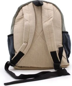 Kleine Hennep Rugzak - Rugtas - Touw- En Zakkenstijl - 30x22x7cm -Kofferland Goedkope Winkel 1001x1200 3