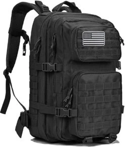 IBright 45L Militaire Rugzak | Tactische Rugzak | Oxford Stof | Waterdicht | Zwart