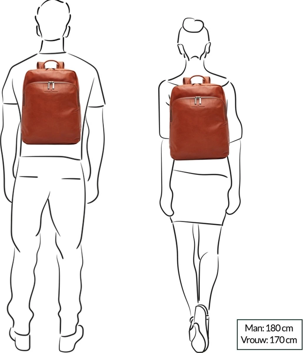 Castelijn & Beerens - Firenze Laptoprugzak 15,6 + Tablet RFID | Mocca - 16 Castelijn & Beerens - Firenze Laptoprugzak 15,6 + Tablet RFID | Mocca - - Afbeelding 16