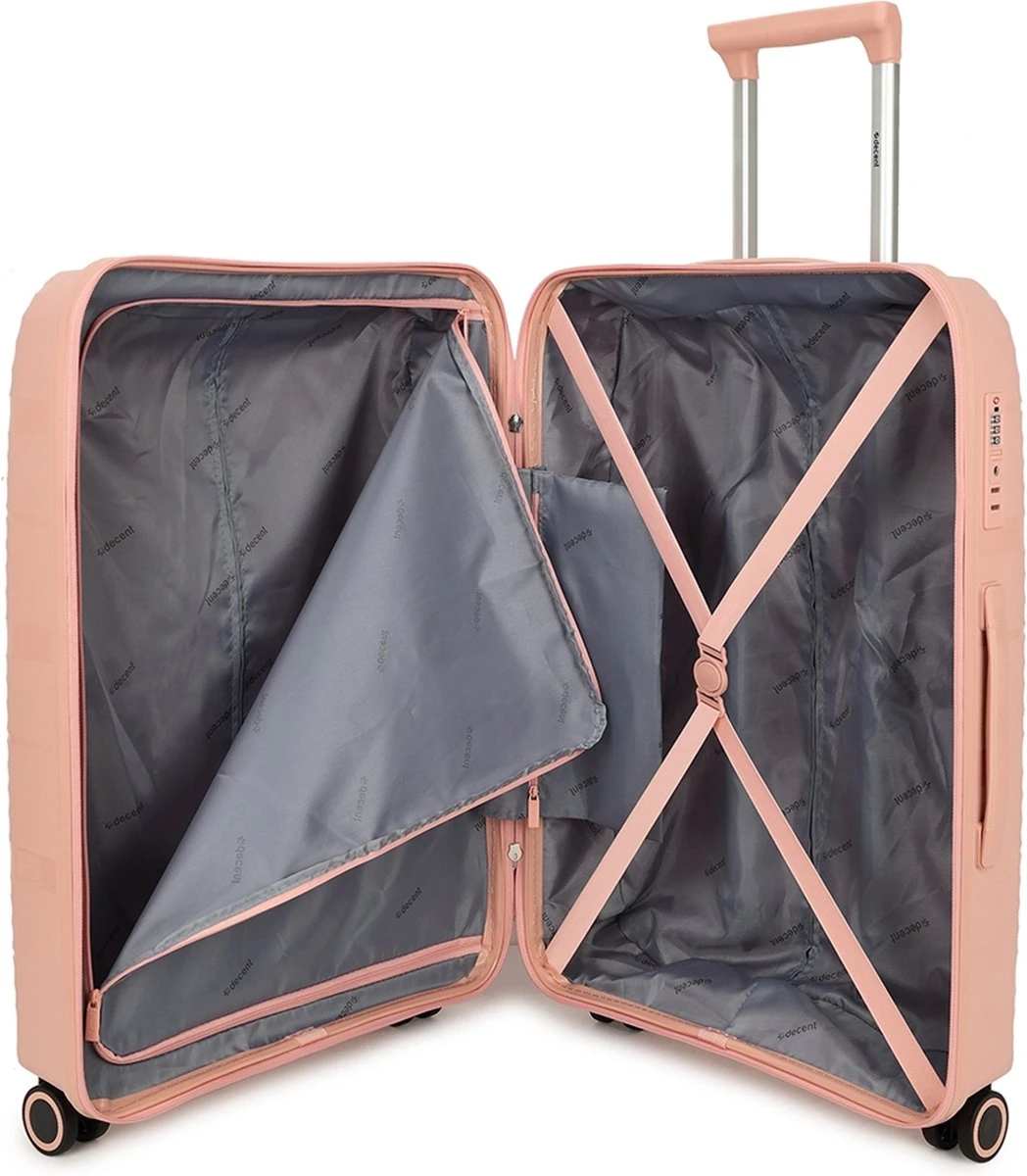 Decent EXPLORER PP Trolley 77 Cm - 106 Liter - TSA Slot - Pink 10 Decent EXPLORER PP Trolley 77 Cm - 106 Liter - TSA Slot - Pink - Afbeelding 10