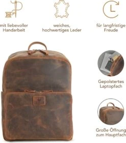 DONBOLSO Rugzak Tokio I Premium Lederen Dagrugzak Voor Mannen En Vrouwen Met Laptopvak I Ideale Lederen Rugzak Voor Op Reis, Kantoor, Universiteit I Handgemaakte Laptoptas I Vintage Bruin 8 DONBOLSO Rugzak Tokio I Premium Lederen Dagrugzak Voor Mannen En Vrouwen Met Laptopvak I Ideale Lederen Rugzak Voor Op Reis, Kantoor, Universiteit I Handgemaakte Laptoptas I Vintage Bruin -Kofferland Goedkope Winkel 1055x1200 5