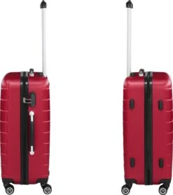 Tectake - Kofferset Trolleyset Reisset - 3-dlg Hardshell Wijnrood - 402670 -Kofferland Goedkope Winkel 1067x1200 1