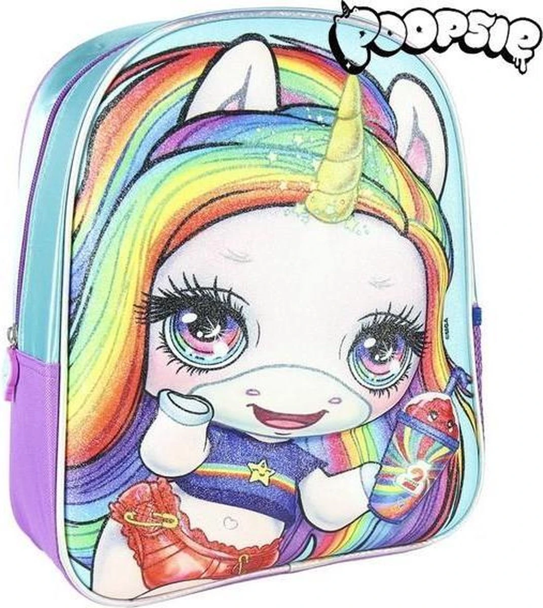 Poopsie - Rugzak - Rugtas - Multi Colour - Hoogte 31cm 1 Poopsie - Rugzak - Rugtas - Multi Colour - Hoogte 31cm