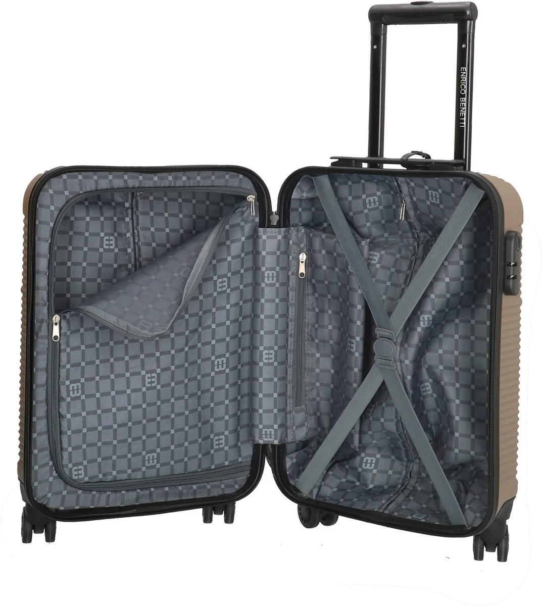 Enrico Benetti Louisville 39040 Handbagage Koffer 52 Cm - Champagne 4 Enrico Benetti Louisville 39040 Handbagage Koffer 52 Cm - Champagne - Afbeelding 4