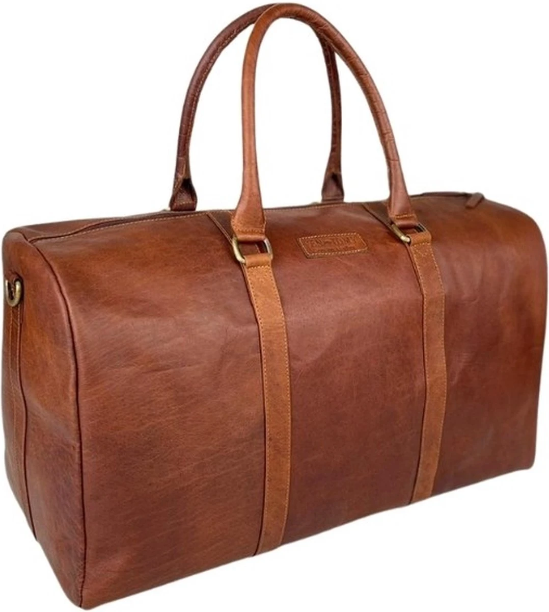 Fana Bags Leren Weekendtas Cognac - Leren Reistas - Grote Reistas Leder - Cadeau Mannen - Reistas/Weekendtas/Sporttas Echt Leer - Duffel Bag 2 Fana Bags Leren Weekendtas Cognac - Leren Reistas - Grote Reistas Leder - Cadeau Mannen - Reistas/Weekendtas/Sporttas Echt Leer - Duffel Bag - Afbeelding 2