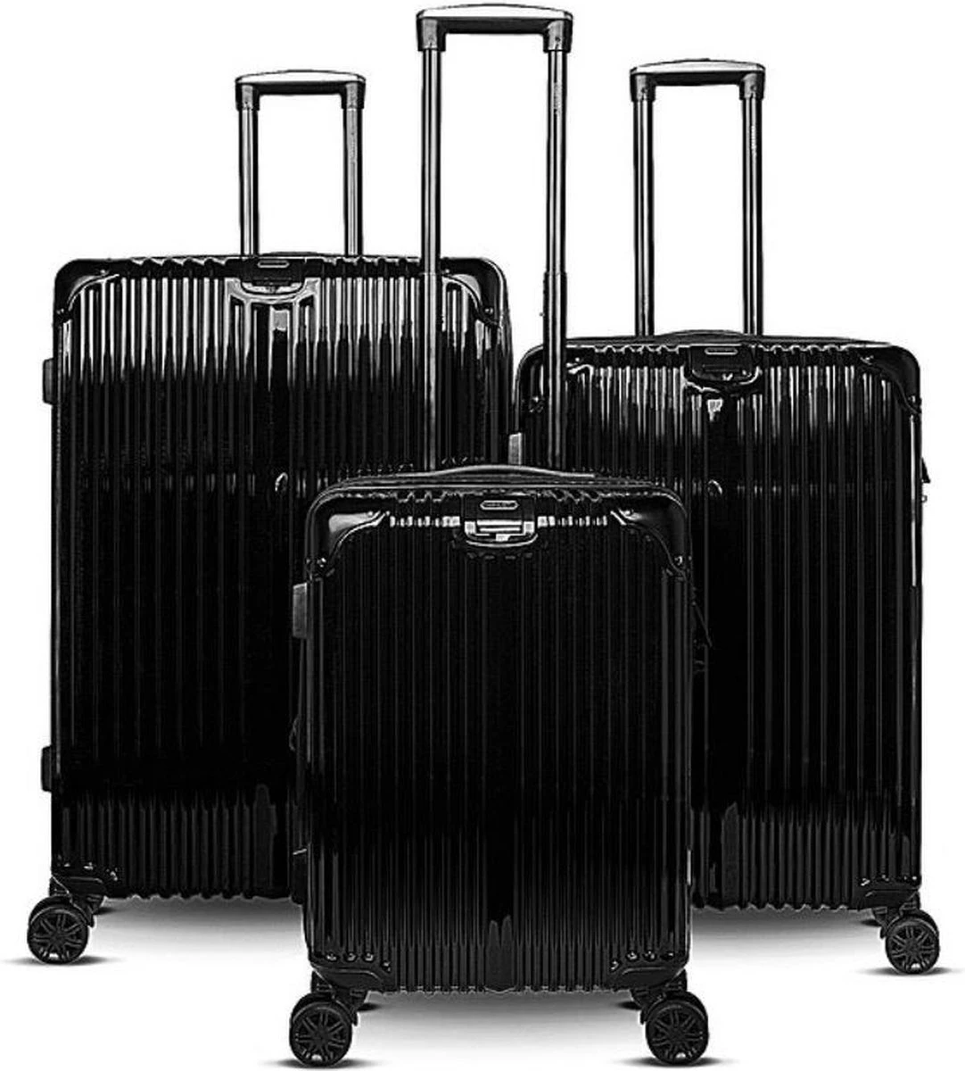 REISKOFFER ROYAL SWISS 3 DELIG ZWART 1 REISKOFFER ROYAL SWISS 3 DELIG ZWART