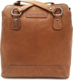Hillburry Rugzak - Leder/Leer - Anti Diefstal - Schoudertas En Rugzak - Bruin / Camel/ Cognac