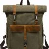 MORGNTAU - Ukiyo - Rugzak - Backpack - Groen - Canvas - Leer