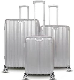 Kofferset 3-delig Champagne - Hardshell - Verrijdbaar ROYAL SWISS REISKOFFER