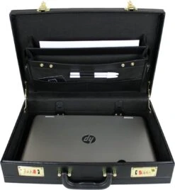 Attachékoffer Zwart - Kunstleer - Documentenkoffer - Attache Koffer Cijferslot - Laptopkoffer - Kantoor Koffer -Kofferland Goedkope Winkel 1108x1200 1