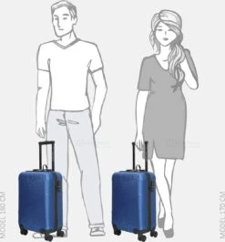 Enrico Benetti Louisville 39040 Handbagage Koffer 52 Cm - Blauw -Kofferland Goedkope Winkel 1117x1200