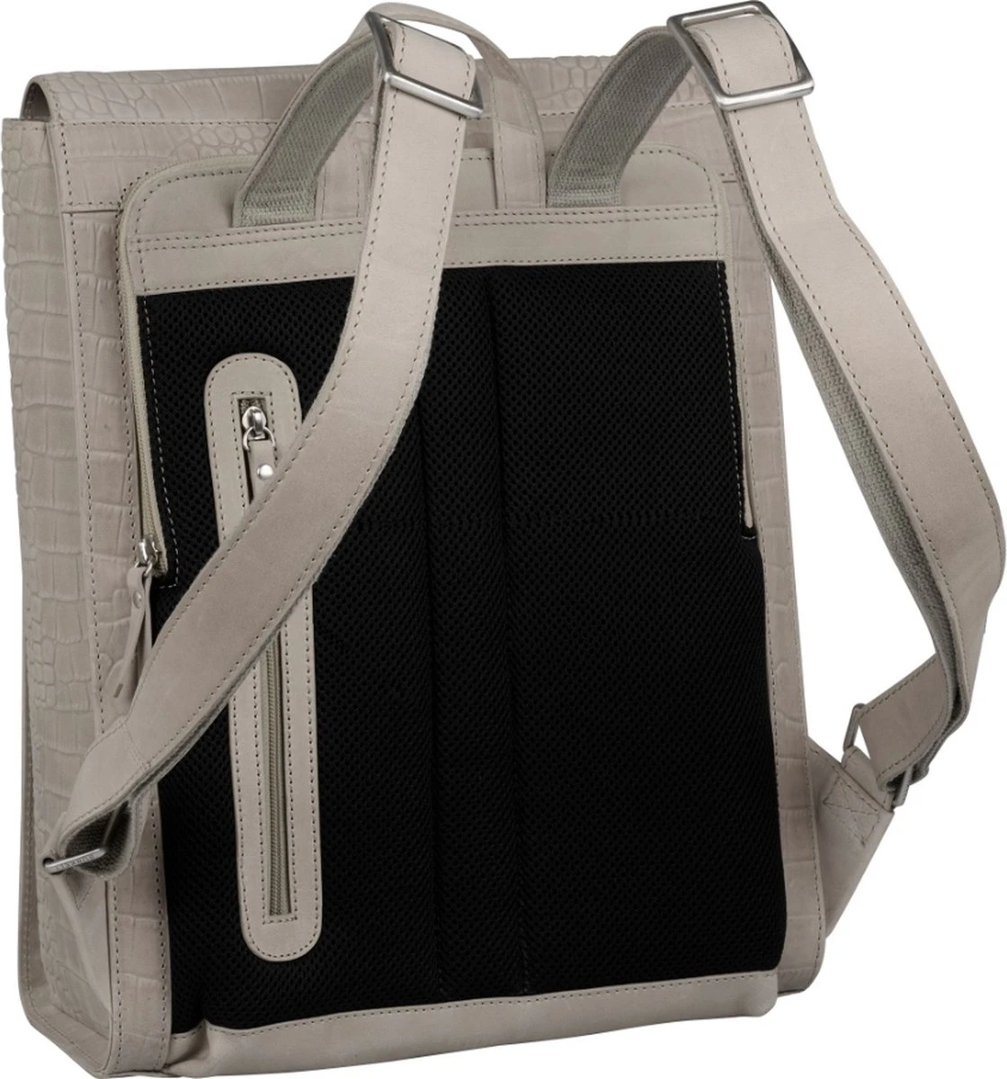 Burkely Casual Cayla Dames Rugtas 14" - Licht Grijs 3 Burkely Casual Cayla Dames Rugtas 14" - Licht Grijs - Afbeelding 3