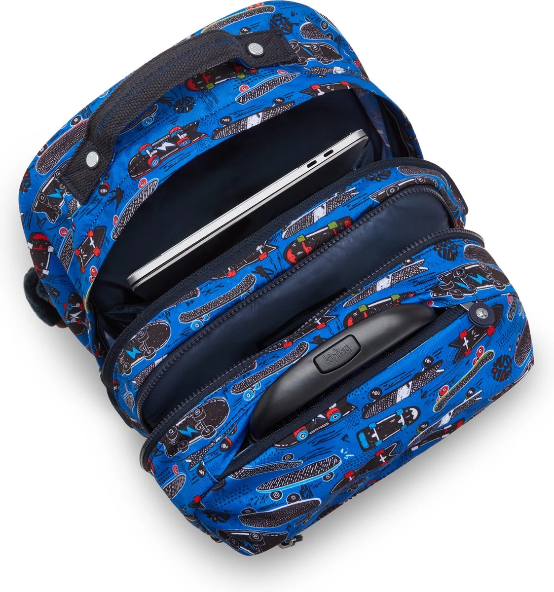 Kipling SARI Rugzak Met Wielen, 27 Liter, 15 Inch Lapopvak - New Scate Prt S 4 Kipling SARI Rugzak Met Wielen, 27 Liter, 15 Inch Lapopvak - New Scate Prt S - Afbeelding 4