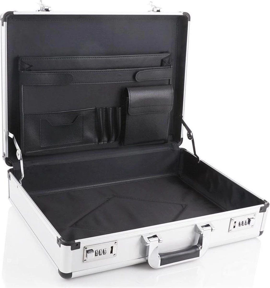 Dermata Laptoptas / Werktas / Aktetas - Business - Zilver - 6 Dermata Laptoptas / Werktas / Aktetas - Business - Zilver - - Afbeelding 6