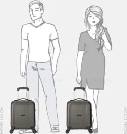 Decent Handbagage Koffer / Trolley / Reiskoffer - 42 Cm - 24 Liter - ABS - Maxi Air - Grijs -Kofferland Goedkope Winkel 1132x1200