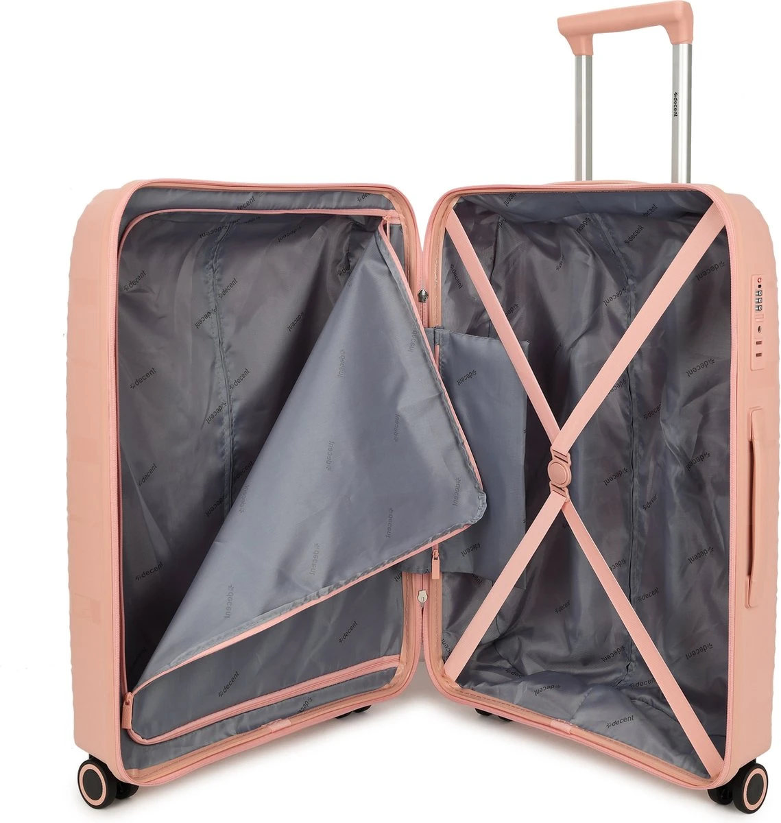Decent EXPLORER PP Trolley 77 Cm - 106 Liter - TSA Slot - Pink 4 Decent EXPLORER PP Trolley 77 Cm - 106 Liter - TSA Slot - Pink - Afbeelding 4