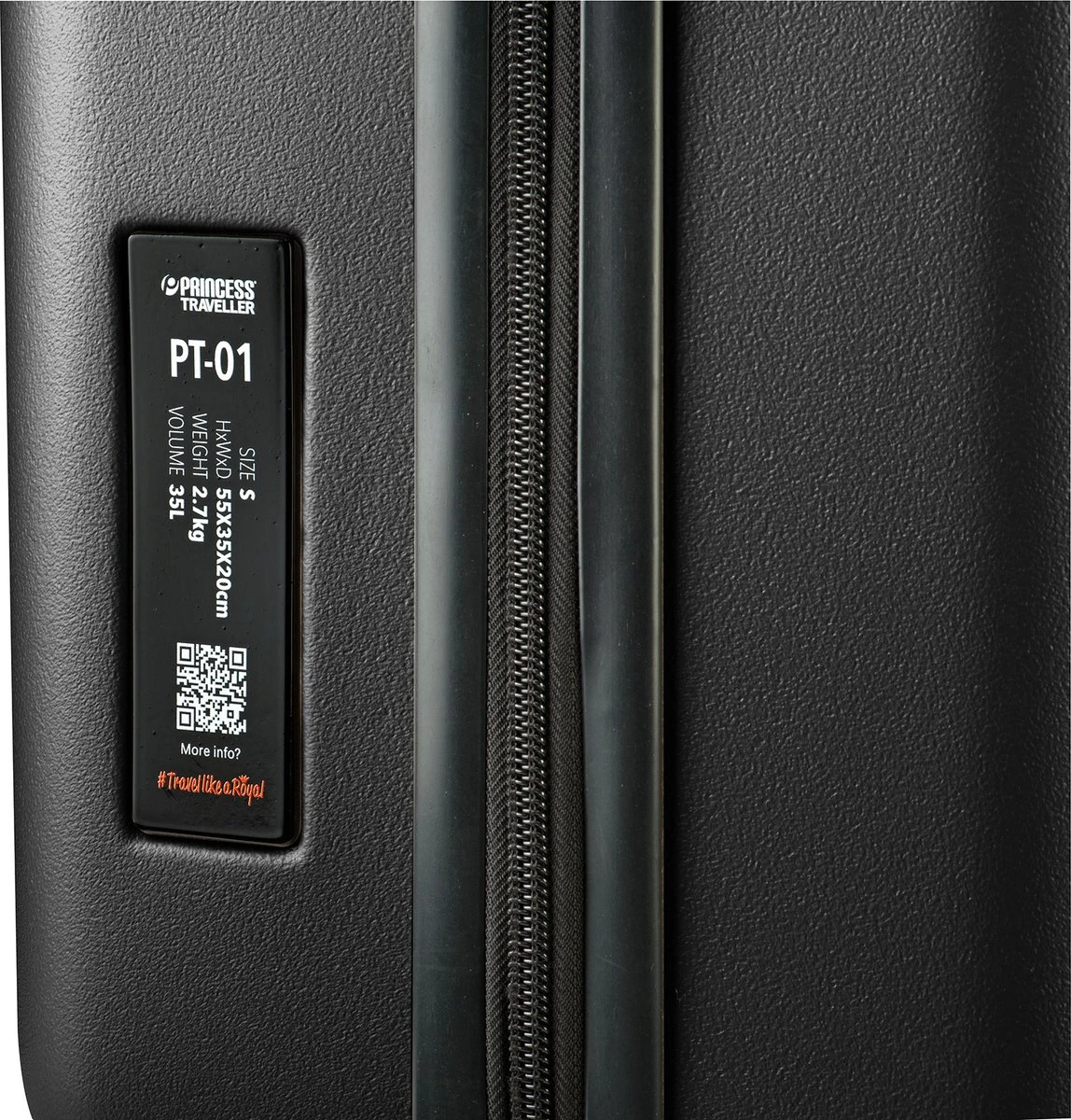 Princess Traveller PT01 - Reiskoffer - Pitch Black - M - 67cm 5 Princess Traveller PT01 - Reiskoffer - Pitch Black - M - 67cm - Afbeelding 5