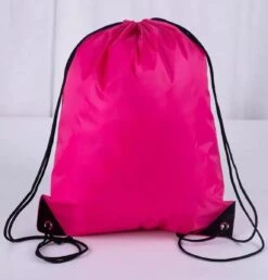 Gymtas Met Rijgkoord - Nylon Rugzakjes – Waterafstotend – Fuchsia - Zwemtas - Rugtas - 12 Liter - Gratis Verzonden