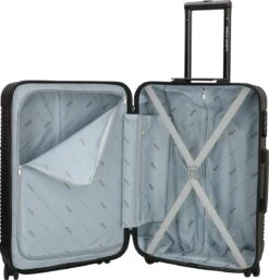 Enrico Benetti Louisville Driedelige Kofferset Hardcase - 39040 - Zwart -Kofferland Goedkope Winkel 1153x1200 1