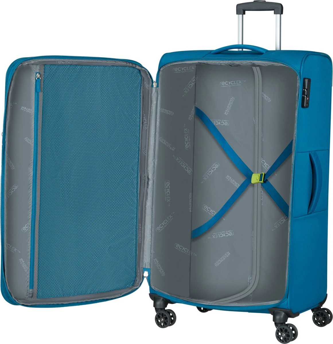 American Tourister Reiskoffer - Hyperspeed Spinner 80/30 Tsa Uitbreidbaar Deep Teal 12 American Tourister Reiskoffer - Hyperspeed Spinner 80/30 Tsa Uitbreidbaar Deep Teal - Afbeelding 12