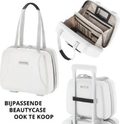 CarryOn Skyhopper Reiskoffer - 78cm TSA Trolley Met OKOBAN - Dubbele Wielen - Wit -Kofferland Goedkope Winkel 1163x1200