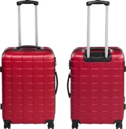 Tectake - Kofferset Trolleyset Reisset - 3-dlg Hardshell Wijnrood - 402670 -Kofferland Goedkope Winkel 1165x1200