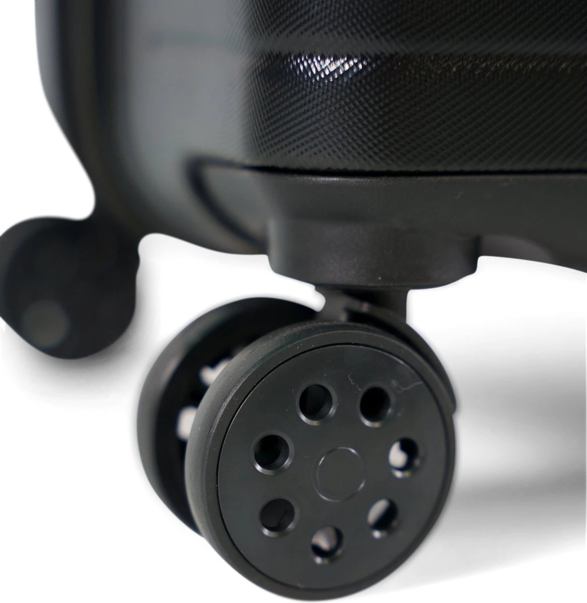 ©TROLLEYZ - Amsterdam No.9 - Reiskoffer 69cm Met TSA Slot - Dubbele Wielen - 360° Spinners - 100% ABS - Reiskoffer In Night Black 6 ©TROLLEYZ - Amsterdam No.9 - Reiskoffer 69cm Met TSA Slot - Dubbele Wielen - 360° Spinners - 100% ABS - Reiskoffer In Night Black - Afbeelding 6