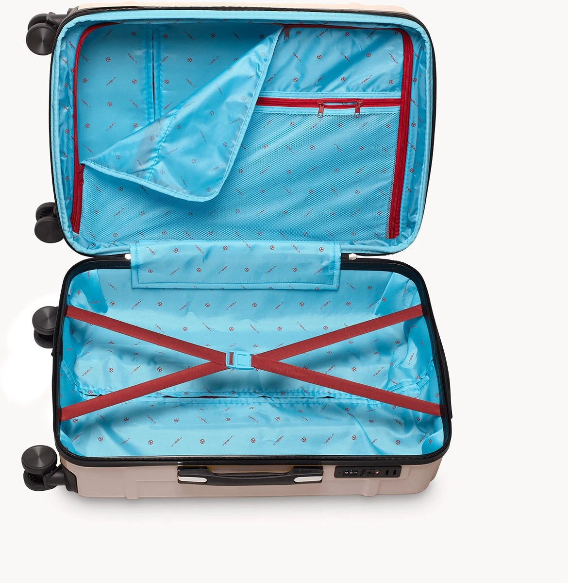 Tesla PC - Reiskoffer - 65 Cm - 4 Wielen - Roze 3 Tesla PC - Reiskoffer - 65 Cm - 4 Wielen - Roze - Afbeelding 3