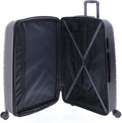 Gladiator Kick-Off Grote Koffer Expandable -76 Cm - 99/125 Liter - Eco Friendly Recyclebaar PP - Donkergrijs -Kofferland Goedkope Winkel 1187x1200 2