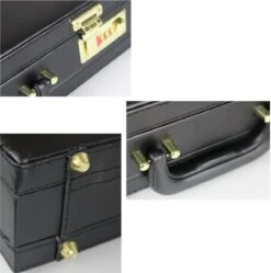 Attachékoffer Zwart - Kunstleer - Documentenkoffer - Attache Koffer Cijferslot - Laptopkoffer - Kantoor Koffer -Kofferland Goedkope Winkel 1191x1200