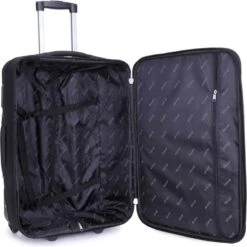 Decent Basic-Line Medium Trolley 63 Cm - Zwart -Kofferland Goedkope Winkel 1198x1200 1