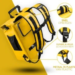 Valkental - 3in1 Fietstas - Geschikt Als Bagagetas, Rugzak En Schoudertas - Waterdicht & Reflecterend - 23L 8 Valkental - 3in1 Fietstas - Geschikt Als Bagagetas, Rugzak En Schoudertas - Waterdicht & Reflecterend - 23L -Kofferland Goedkope Winkel 1198x1200 2