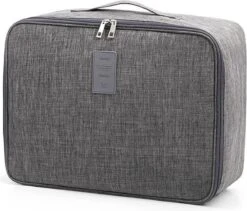 Merkloos Luxe Reistas - Weekendtas - Voor Trolley / Koffer - Reizen - Tas - Tasje - Tassen - Handtas - Reistassen - Design -Grijs