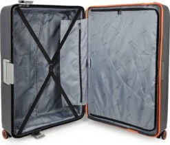 Decent Koffer / Trolley / Reiskoffer - 77 X 54.5 X 31.5 Cm - 116 Liter - Polypropyleen - Maat XL - On-Tour - Grijs -Kofferland Goedkope Winkel 1200x1026