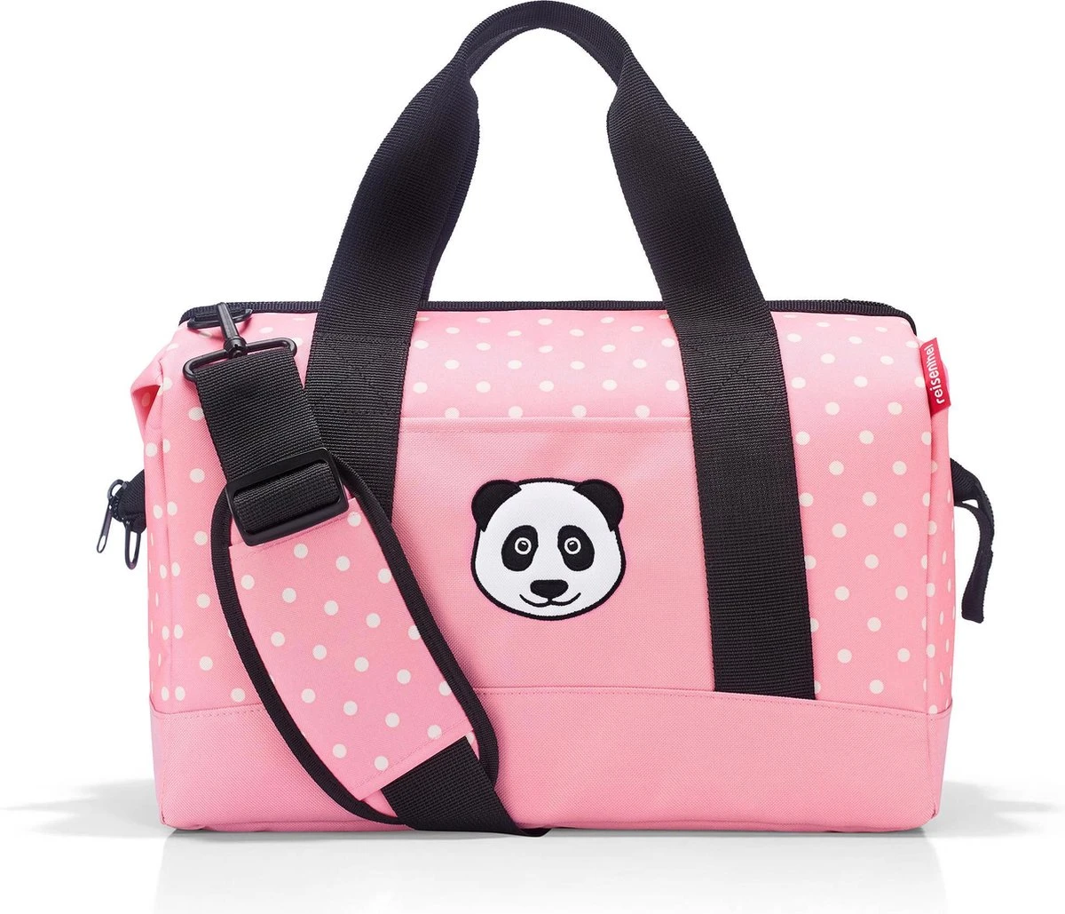 Reisenthel Allrounder M Kids Reistas Kind - 18L - Panda Dots Pink Roze 1 Reisenthel Allrounder M Kids Reistas Kind - 18L - Panda Dots Pink Roze