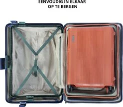 CarryOn Protector Luxe 2-delige Kofferset - TSA Trolleyset Handbagage En Groot - Kliksloten - Ultralicht - Blauw -Kofferland Goedkope Winkel 1200x1046 2
