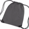 Merkloos Antraciete Nylon Rugzakjes Per Stuk