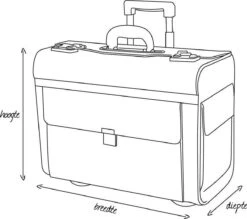 Dermata Laptoptas / Werktas / Aktetas - Business - Zilver - 18 Dermata Laptoptas / Werktas / Aktetas - Business - Zilver - -Kofferland Goedkope Winkel 1200x1062