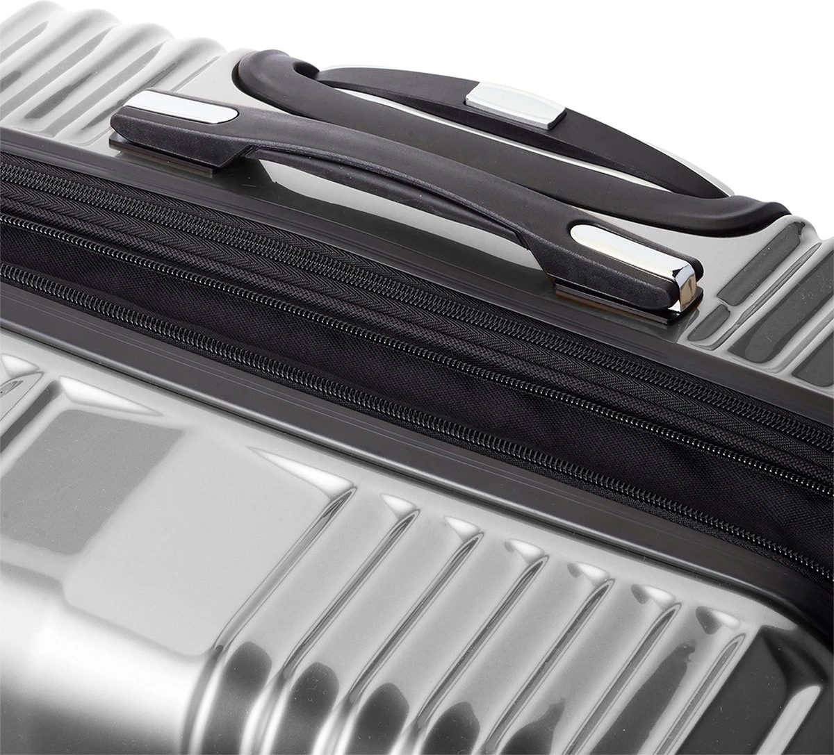 Tesla PC - Reiskoffer - 75 Cm - 4 Wielen - Zilver 7 Tesla PC - Reiskoffer - 75 Cm - 4 Wielen - Zilver - Afbeelding 7