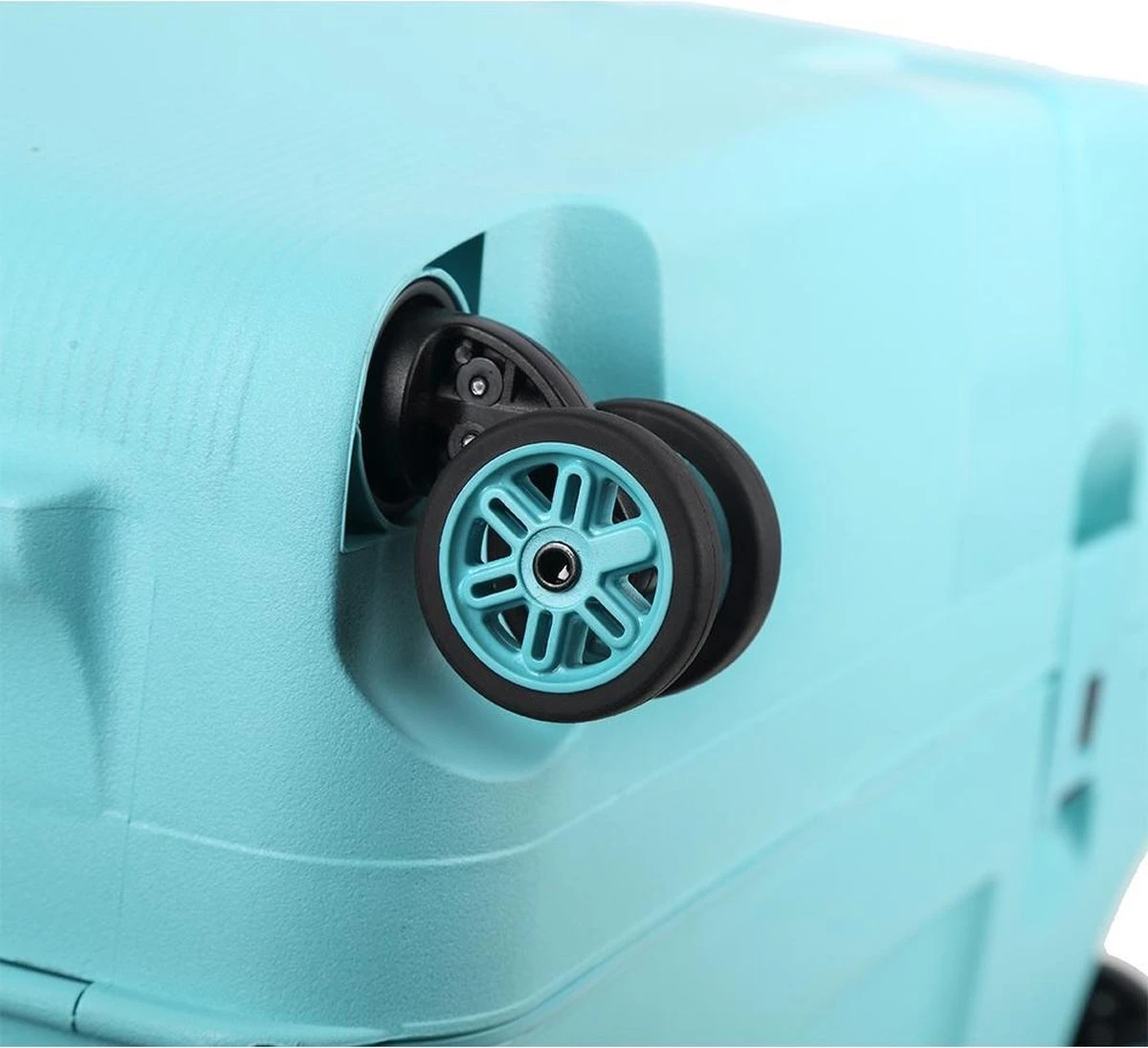 Decent Transit Medium Koffer - 70 Cm - Lichtblauw 6 Decent Transit Medium Koffer - 70 Cm - Lichtblauw - Afbeelding 6