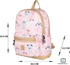 Pick & Pack Lieve Diertjes - Rugzak - Roze - Maat M -Kofferland Goedkope Winkel 1200x1107 1