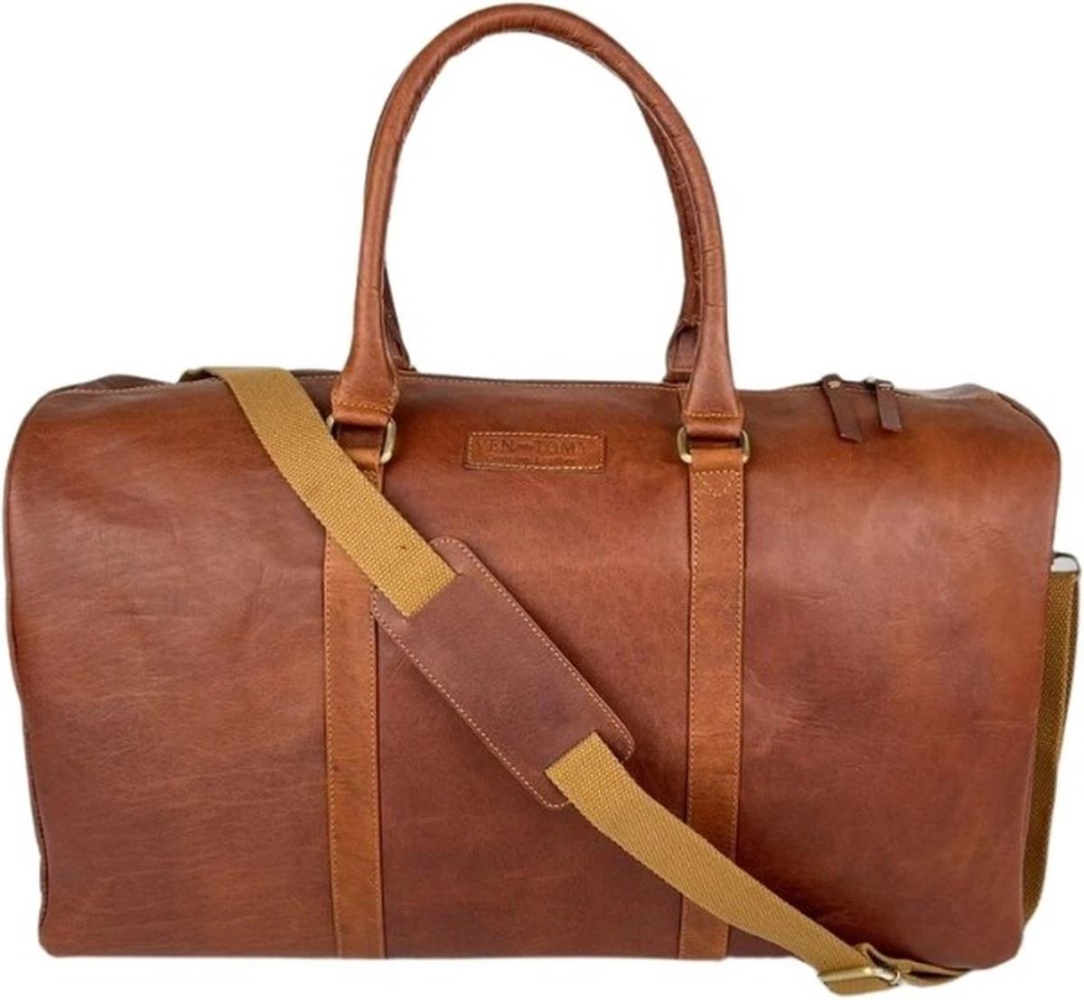 Fana Bags Leren Weekendtas Cognac - Leren Reistas - Grote Reistas Leder - Cadeau Mannen - Reistas/Weekendtas/Sporttas Echt Leer - Duffel Bag 7 Fana Bags Leren Weekendtas Cognac - Leren Reistas - Grote Reistas Leder - Cadeau Mannen - Reistas/Weekendtas/Sporttas Echt Leer - Duffel Bag - Afbeelding 7