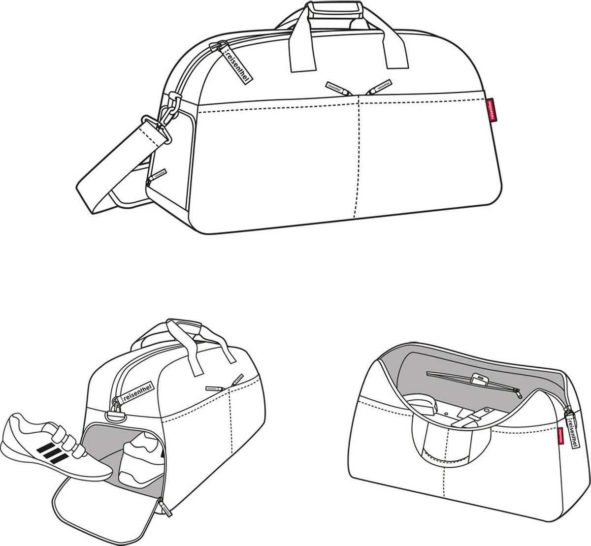 Reisenthel Overnighter Plus Reistas - 50L - Zwart 5 Reisenthel Overnighter Plus Reistas - 50L - Zwart - Afbeelding 5