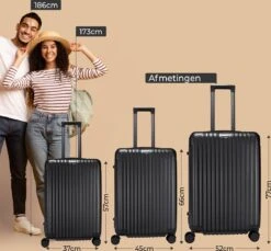 Royal Swiss - Reis Koffer - 56cm - Cijferslot- Lichtgewicht Koffer - 4 Wielen- Zwart 15 Royal Swiss - Reis Koffer - 56cm - Cijferslot- Lichtgewicht Koffer - 4 Wielen- Zwart -Kofferland Goedkope Winkel 1200x1114 12