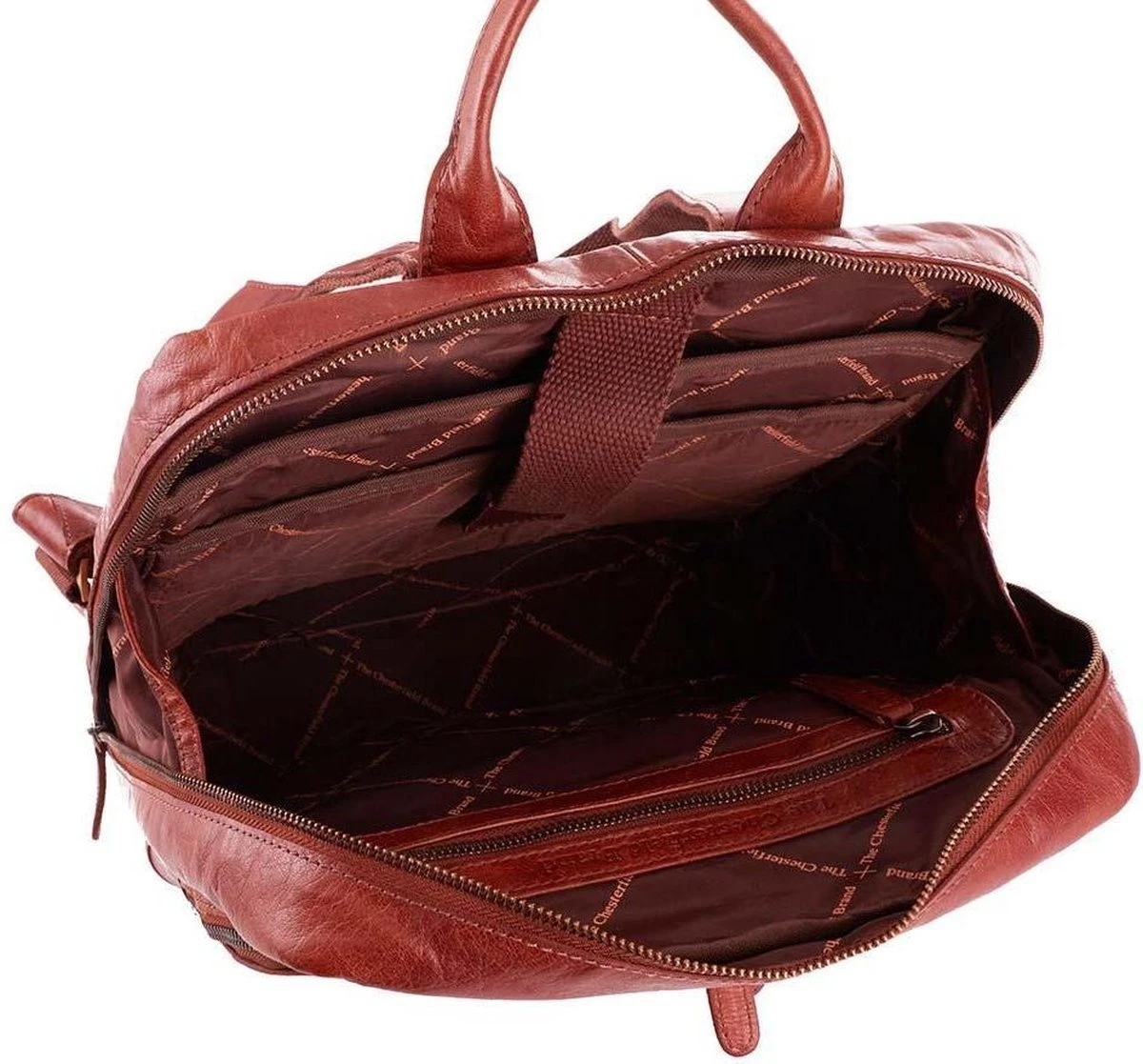 Chesterfield - 15,4 Inch Laptop Rugzak - Mack - Cognac 3 Chesterfield - 15,4 Inch Laptop Rugzak - Mack - Cognac - Afbeelding 3