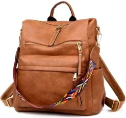 Glennoo Rugzak - Rugtas Dames - Waterdicht - Klein - Anti-theft Vakje - Rug-, Schouder-, Handtas In één - Zacht PU-leer