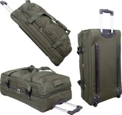 Travelsuitcase Atlanta - Stevige Trolley Tas - Groen - Handige Zakken - 80 Liter -Kofferland Goedkope Winkel 1200x1135