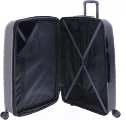 Gladiator Kick-Off Grote Koffer Expandable -76 Cm - 99/125 Liter - Eco Friendly Recyclebaar PP - Donkergrijs -Kofferland Goedkope Winkel 1200x1142