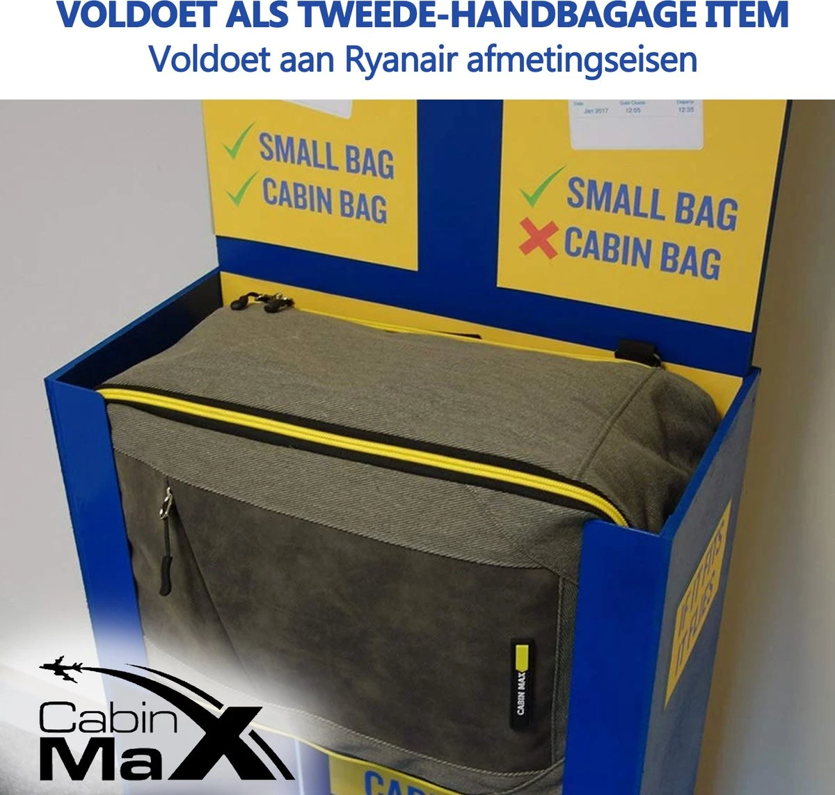 CabinMax Manhatten – Handbagage 20L – Rugzak – Schooltas - 40x20x25 Cm – Compact Reistas – Lichtgewicht – Nettuno Blauw 3 CabinMax Manhatten – Handbagage 20L – Rugzak – Schooltas - 40x20x25 Cm – Compact Reistas – Lichtgewicht – Nettuno Blauw - Afbeelding 3